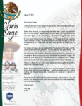 Chris Sage Prayer Letter:  Big Days