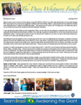 Dave Whitmore Prayer Letter:  Blessings From Brasil!