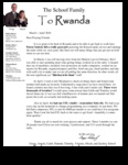 Gregg Schoof Prayer Letter:  Back in Rwanda