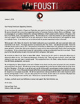 Zach Foust Prayer Letter: Back Home After Short Fulough