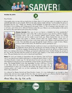 Mike Sarver Prayer Letter: Enjoying Serving God With My Family