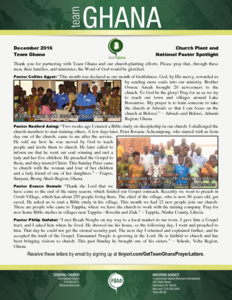 Team Ghana National Pastor Spotlight: Growth at Fiapre Church Plant