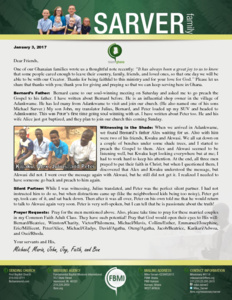 Mike Sarver Prayer Letter: Preaching in the Shade