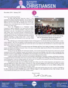 Scott Christiansen Prayer Letter:  New Attendance Record