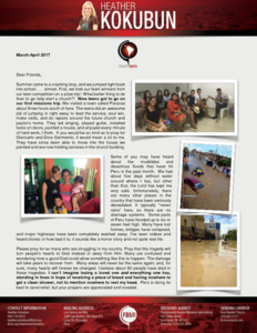 Heather Kokubun Prayer Letter: First Missions Trip