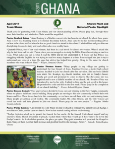 Team Ghana National Pastor Spotlight: Many in Village Getting to Understand the True Gospel