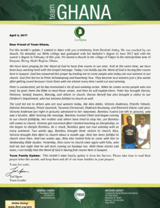 Team Ghana Update: May the Word Have Free Course