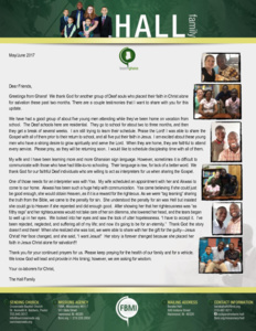 Baraka Hall Prayer Letter: Hope for the Hopeless