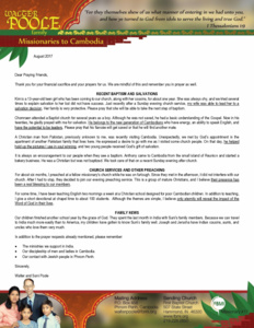 Walter Poole Prayer Letter:  Recent Baptism and Salvations