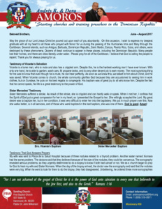 Andres Amoros Prayer letter: Hurricanes Irma and Maria Through the Caribbean Islands