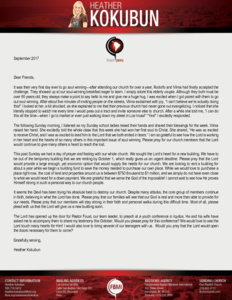 Heather Kokubun Prayer Letter:  Iquitos Youth Conference