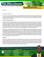 Fisa Mihy-mihyndu Prayer Letter:  Giving Joyfully out of Deep Poverty