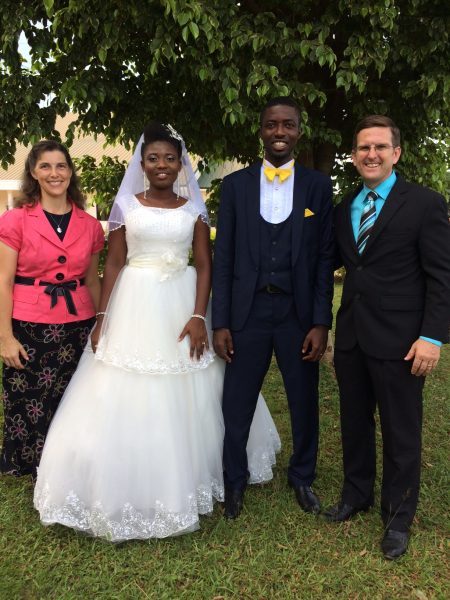 Micheal and Abigail Sakyi with Dr. and Mrs. Ted Speer
