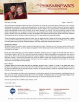 Teerapat Phaisarnpiwat Prayer Letter:  Our Time in America