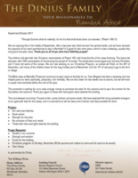 Tom Dinius Prayer Letter: Rejoicing in Answered Prayer