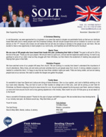 Dave Solt Prayer Letter:  A Christmas Blessing