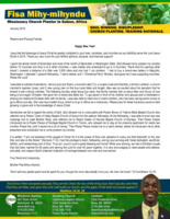 Fisa Mihy-mihyndu Prayer Letter:  Regarding the Works of God