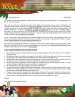 Walter Poole Prayer Letter: Leading Men, Ladies, and Children of Cambodia to Christ