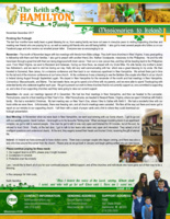 Keith Hamilton Prayer Letter: Finishing Our Furlough