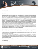 Mshama Kinyonga Prayer Letter:  First Letter of 2018!