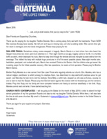 Angel Lopez Prayer Letter: Two New Converts
