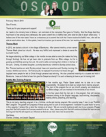 Charles Osgood Prayer Letter:  Training Men