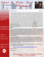 Paul Sock Prayer Letter:  Fruit to Your Account
