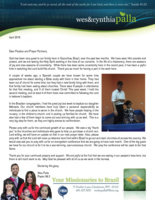 Wes Palla Prayer Letter:  More Saved and Baptized!
