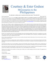 Courtney Godsoe Prayer Letter:  New Church Plants!
