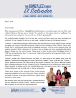 Henry Gonzalez Prayer Letter: Friends!
