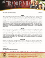 Roberto Tirado Prayer Letter:  Eighth Anniversary