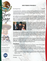 Chris Sage Prayer Letter:  More Tremors From Mexico