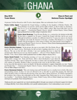 Team Ghana National Pastor Spotlight: A Carpenter Meets THE Carpenter