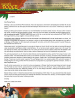 Walter Poole Prayer Letter:  We Are Planting the Word of God . . . in the Rainy Season