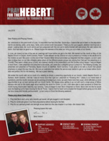 <a href="https://www.fbmi.org/media/2018/07/Brian-Hebert-July-2018-Prayer-Letter.pdf"><img src="https://www.fbmi.org/media/2018/07/Brian-Hebert-July-2018-Prayer-Letter.pdf.jpg"></a>As I reminisce on this past month of June, I’m reminded how fast time flies. Some days, it seems like we’ve been on the deputation trail for an eternity; while, some days, I blink, and a whole month has passed. Thank you for your support, whether it be financial or prayer. Looking back, the month we’ve just had juxtaposed with the one we’re nearly finished with was simply the calm before the storm. God has been so good to us.  Please forgive the lateness of this letter as I bring you up to date on our travels. In June, we closed out two of the last six meetings we’ll have before we get to the field. We started out the month at Way of Life Baptist Church in Clayton, North Carolina. Pastor Tucker allowed me the chance not only to present our ministry to the adults but to the children as well. We came in at the end of their Vacation Bible School and ended up integrated into their program. Liz and I were able to show them on our little inflatable globe where all the different people groups are coming from that we’ll be preaching to in Toronto. They were a sharp group of kids, who listened intently to the presentation and the Sunday school lesson I was privileged to teach them. I later presented and preached to the adults, who were also a delightful group to preach to. The following Sunday, we presented and preached at Friendship Baptist Church of Stanfield, North Carolina. It was great to be with a church that placed emphasis on prayer the way they did. We took an extensive time before the service ever started to get on our knees before God’s altar and petition Him for His blessing.  We had a great meeting.   We ended the month with not so much of a meeting as simply a preaching opportunity at our church, Liberty Baptist Church, in Durham, North Carolina. I felt like I was on home court that night as I preached on “Knowing Him.” Liberty is our home base of operations, and this month, because we are packing and prepping to move, we were there more than usual, which afforded us more opportunities to go out soul winning with our church family. We always enjoy getting to go out with such a large group of fellow laborers who are on the same page about reaching the world for Christ. Liz and I both were able to lead someone to Christ this month during church-wide Saturday soul winning. I was privileged to lead Devin Chapman to Christ. Devin told me that he would soon be heading out for basic training for the Air Force; I rejoice that he heard and accepted the Gospel before going out into what can be a lonely and morally perilous world.  Liz led Leroy to Christ the following weekend. Please pray about these things: 1.	Pray that Devin and Leroy, who recently got saved, will get plugged in and discipled. 2.	Pray for continued grace in our final preparations before leaving for the field.  3.	Pray for our spiritual growth and strength as we head into this new chapter in our lives—the mission field. Pressing toward the mark,  Brian Hebert