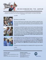 Go Oishi Prayer Letter: Setting Sail on the Waters of Deputation