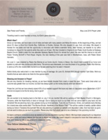 Montana Morrow Prayer Letter:  What's New?