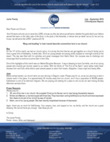 Parish Javier Prayer Letter:  Busy and Bustling