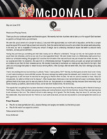 Corey McDonald Prayer Letter:  God's Ways Are Always Bet