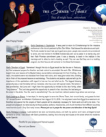 Dan Siemer Prayer Letter:  God's Goodness, Direction, Leading, and Pathway