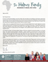 Mark Holmes Prayer Letter:  Furlough Plans and Field Victories