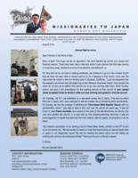 Go Oishi Prayer Letter:  Can't Wait to Arrive