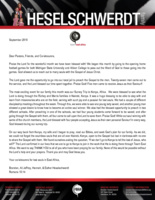 Brandon Heselschwerdt Prayer Letter: Confirmation of Our Field