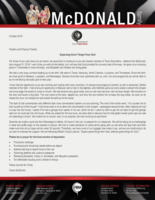 Corey McDonald Prayer Letter:  Expecting Great Things From God!