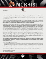 Peter Morris Prayer Letter:  Success Out West