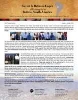 Xavier Lopez Prayer Letter:  Souls Saved, Baptisms, New Converts, and Another Church Plant!