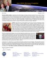 James Belisle Prayer Letter:  Fruit That Remains
