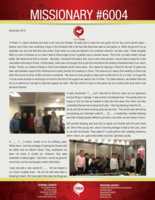Missionary #6004 Prayer Letter:  In Uncertain Times, He Always Has a Plan