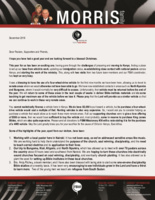 Peter Morris Prayer Letter:  Blessings From Our First Year