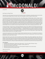 Corey McDonald Prayer Letter:  Keeping Christ in Christmas